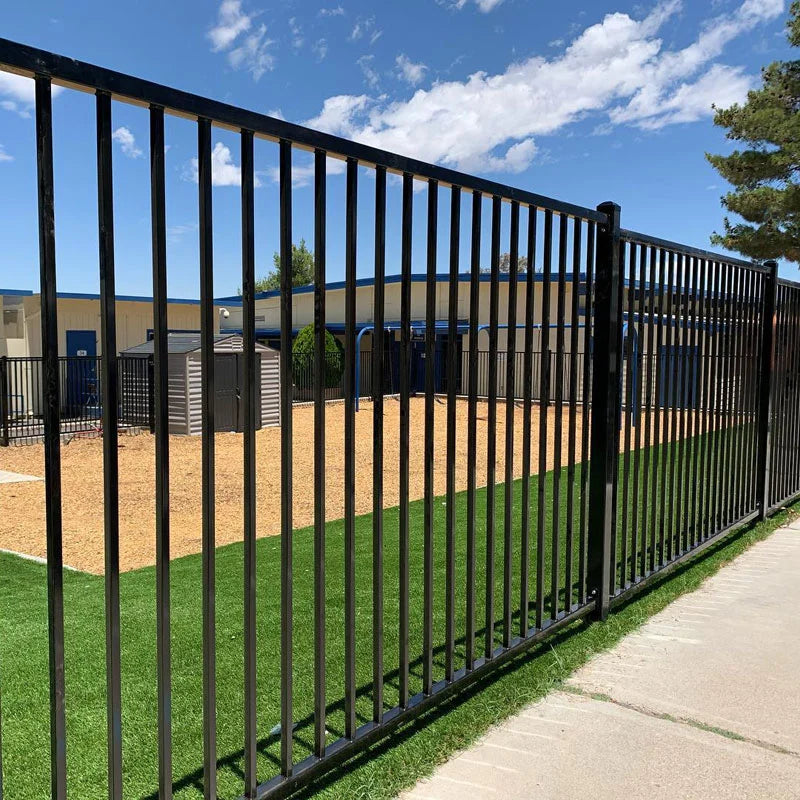 Majestic Style 2-Rail (4') Black Ornamental Wrought Iron Panel