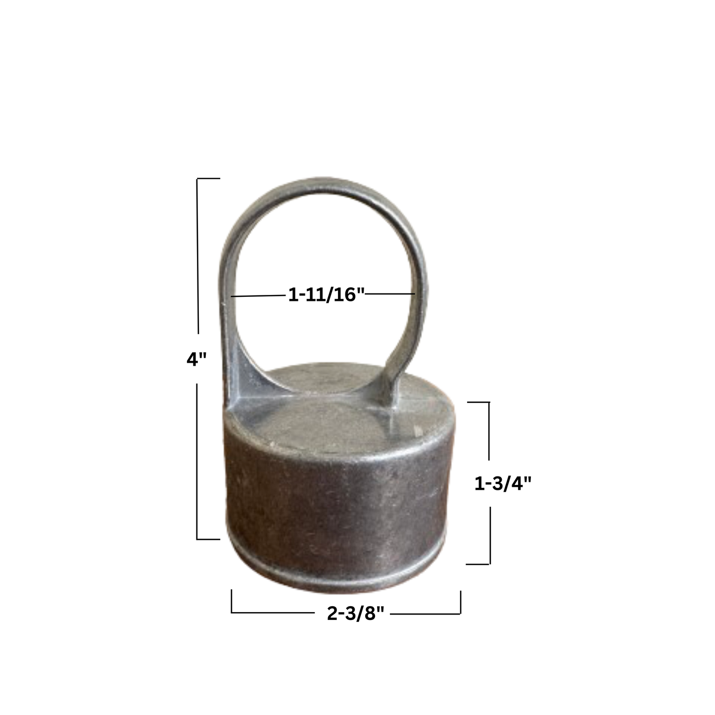 Line Post Tops 2-3/8” x 1-11/16” Industrial Galvanized Aluminum