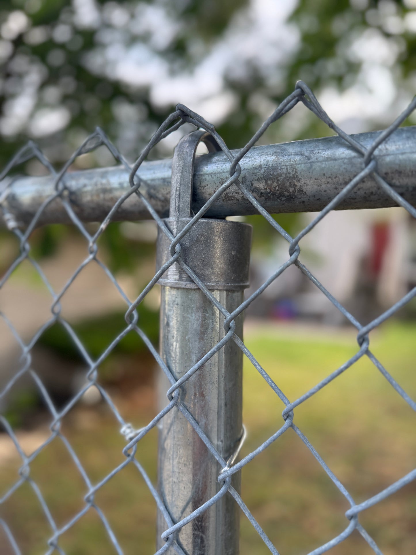 Line Post 2 3/8” x 9'6" Industrial Galvanized Chain Link
