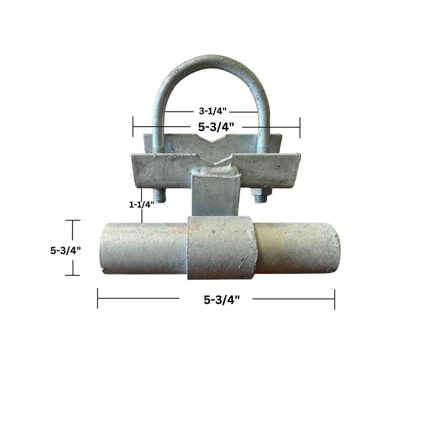 Gate Track Bracket 2 3/8"- 2 7/8" (Safe-T) Industrial Galvanized