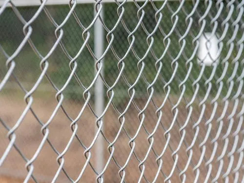 Mesh 6-ft x 50-ft Industrial Galvanized Chain Link  2-inch KK 9 Gauge