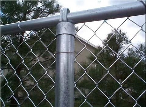 Line Post 2 3/8” x 9'6" Industrial Galvanized Chain Link