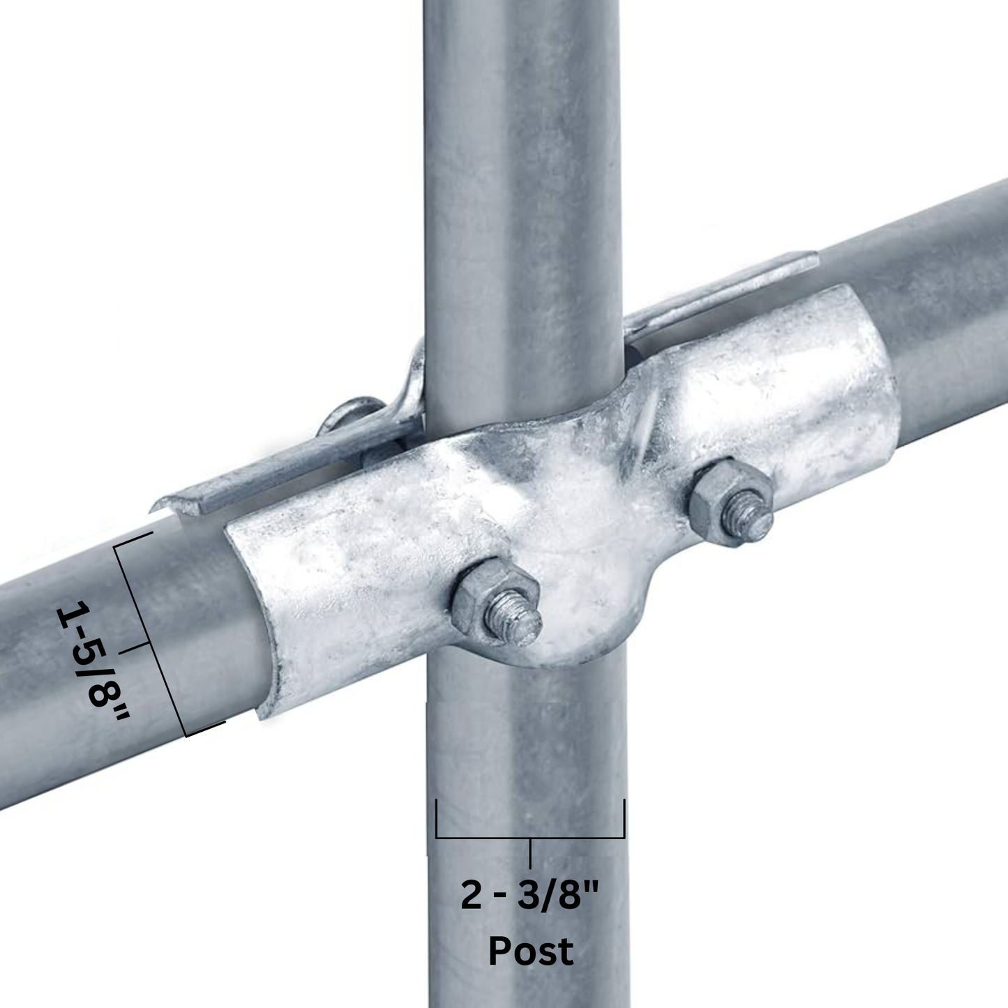 Line Rail Clamp 2-3/8" x 1-5/8" Galvanized