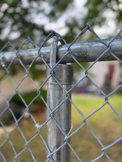 Line Post 2 3/8” x 9'6" Industrial Galvanized Chain Link