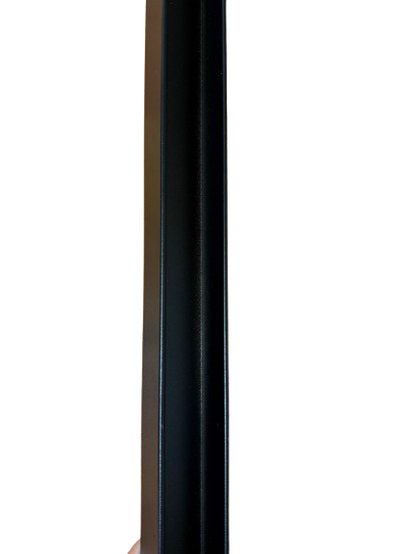 73" x  1" Aluminum U-Channel Black - Horizontal Style Fence