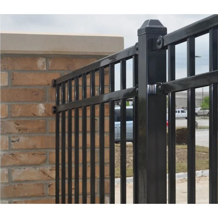 Ornamental Steel Square Post Black 2" x 2" x 69"