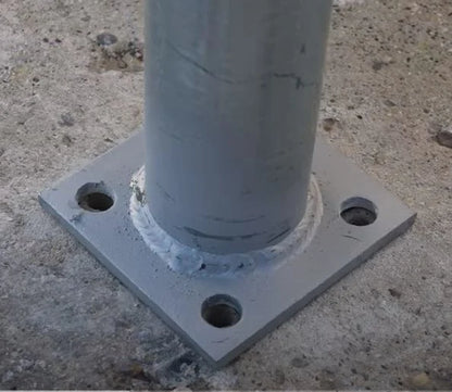 Anchor Base Plate Industrial Galvanized 8"
